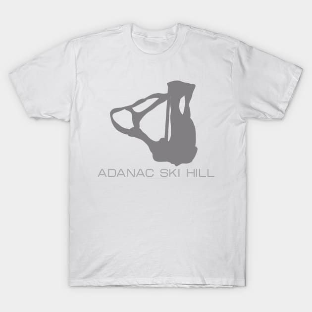 Adanac Ski Hill Resort 3D T-Shirt by Mapsynergy